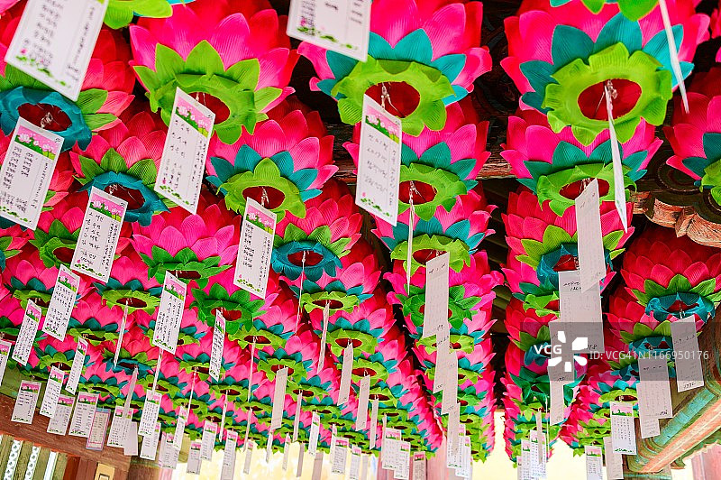 韩国佛国寺的灯笼图片素材