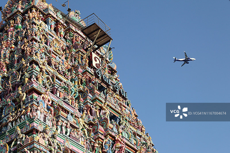 印度泰米尔纳德邦金奈 Mylapore 卡帕利斯瓦拉尔神庙图片素材