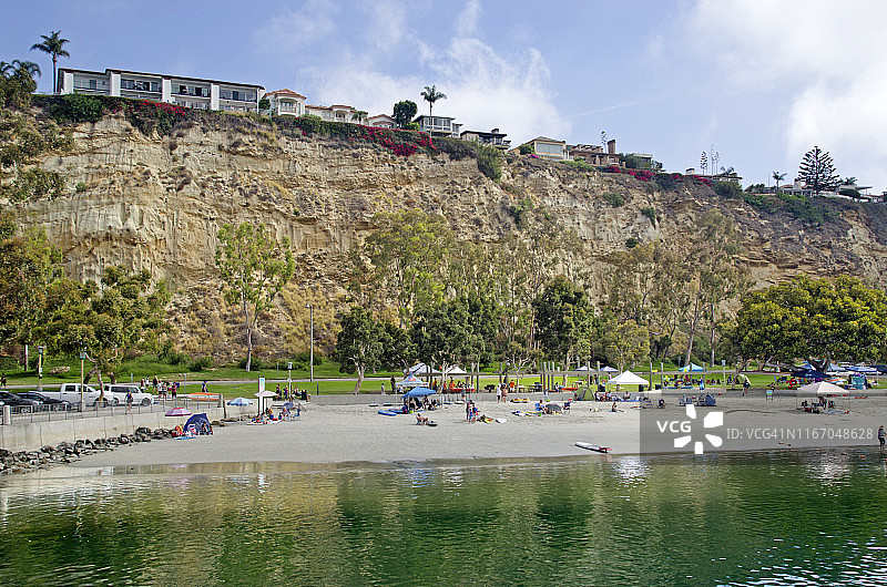达纳 point 的悬崖顶房屋图片素材