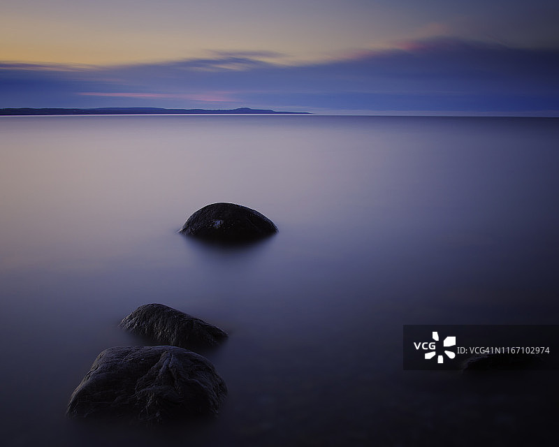 宁静的乔治亚湾沿海风光图片素材