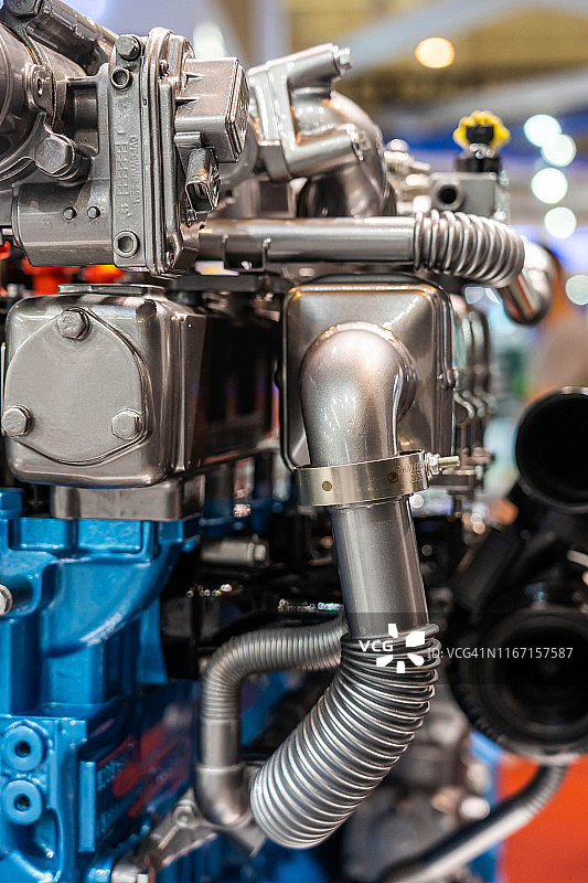 汽车发动机局部特写图片素材