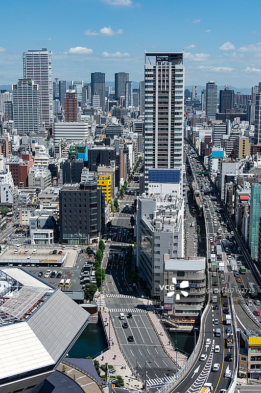 大阪的城市高速公路图片素材