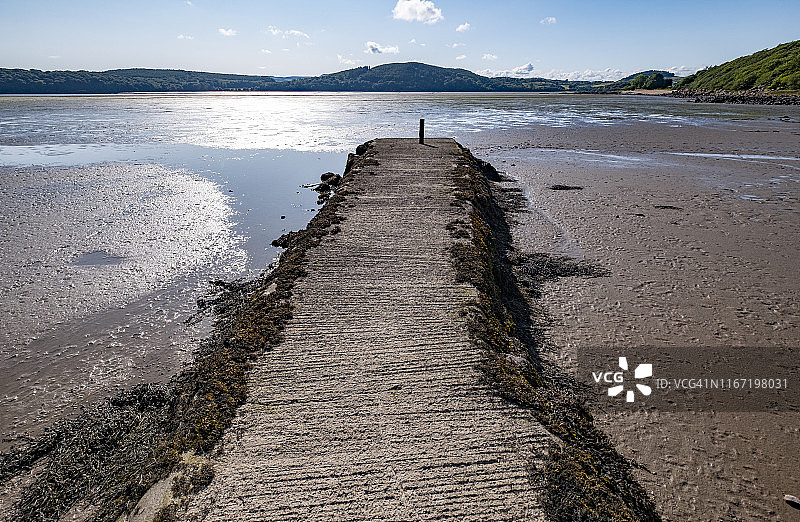 苏格兰邓弗里斯-加洛韦罗克利夫海滨村庄图片素材