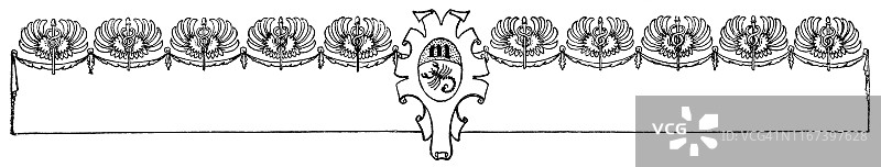 新艺术风格天蝎座横幅 - 19世纪图片素材