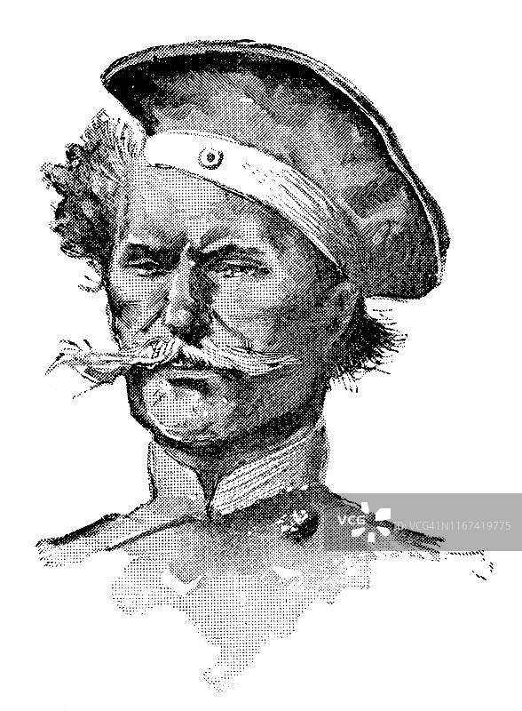 奥伦堡哥萨克士兵 - 19世纪的俄罗斯帝国图片素材