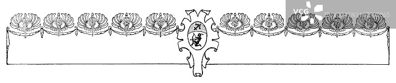 新艺术风格射手座标志banner - 19世纪图片素材