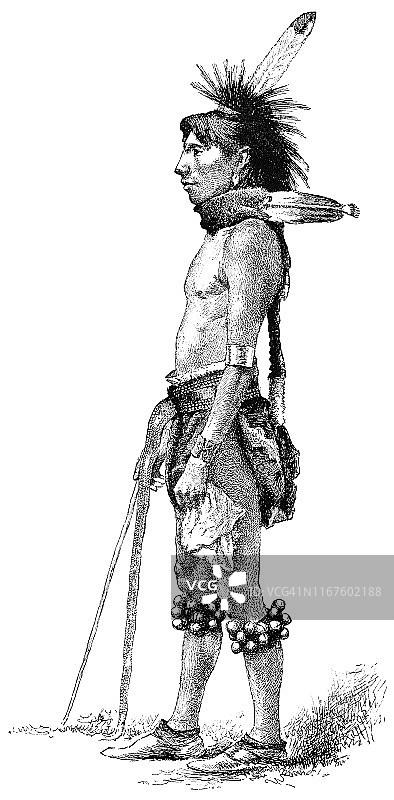 19世纪的苏族战士图片素材