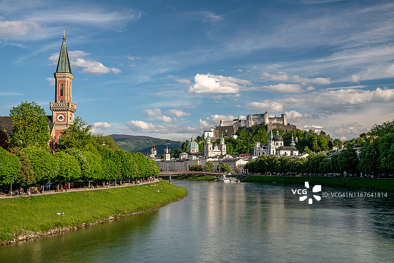 奥地利萨尔茨堡城市风光图片素材