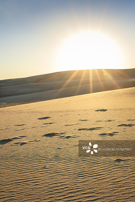 斯托克顿沙丘的傍晚图片素材