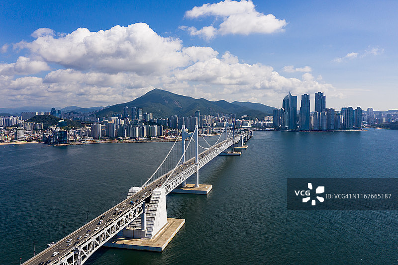 釜山航拍图片素材