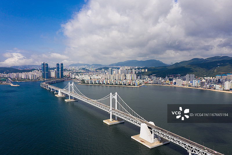 釜山航拍图片素材