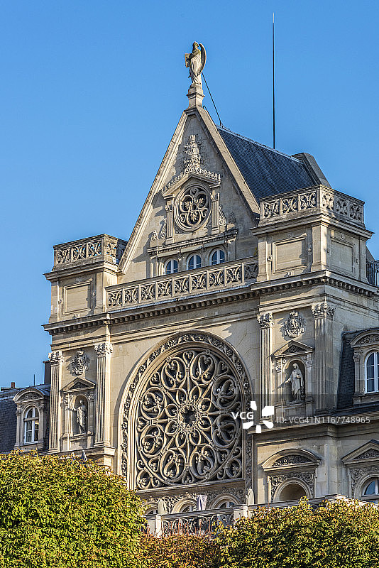 法国巴黎一区卢浮宫广场，区政厅图片素材