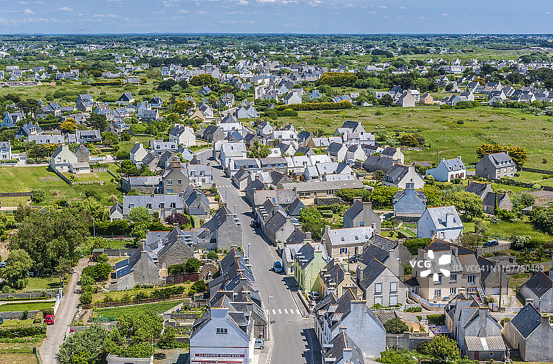 布列塔尼彭马尔角房屋图片素材