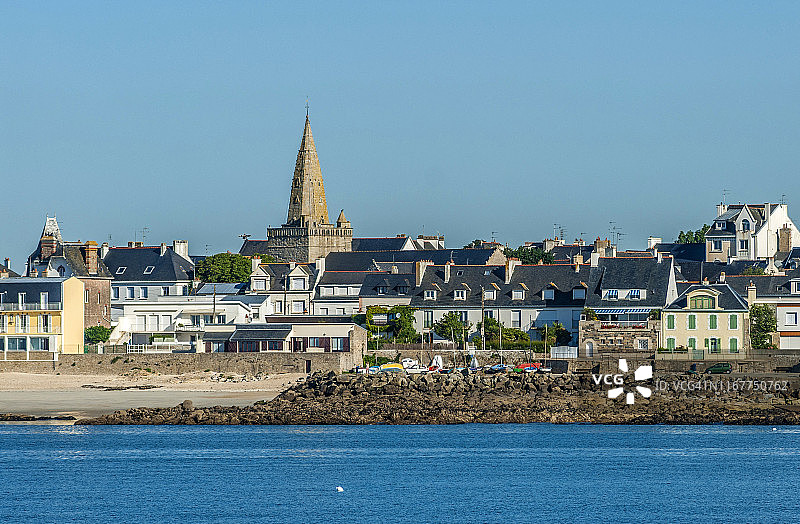 法国布列塔尼洛里昂拉莫尔海滩图片素材