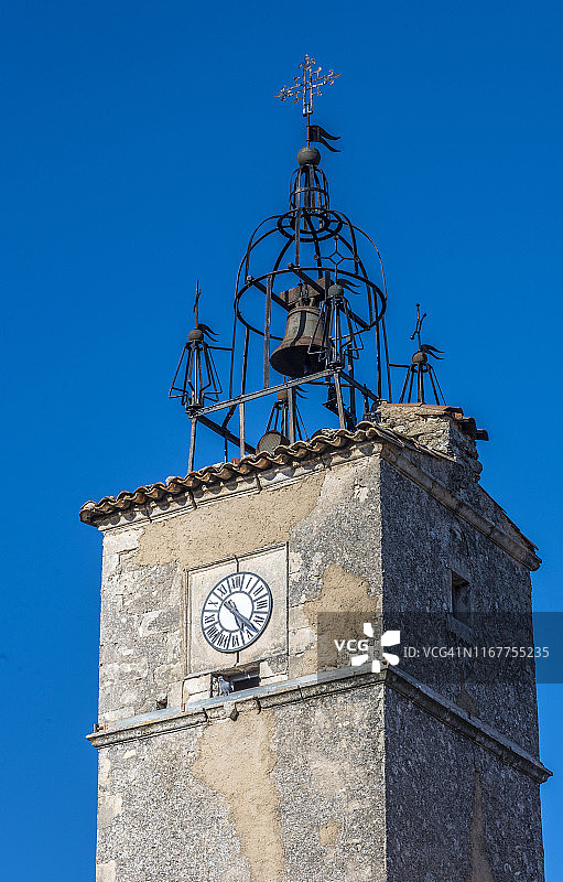 法国梅内尔布钟楼尖顶图片素材