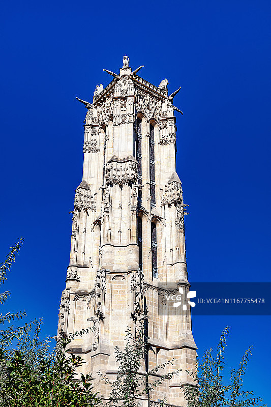 法国巴黎圣雅克塔图片素材