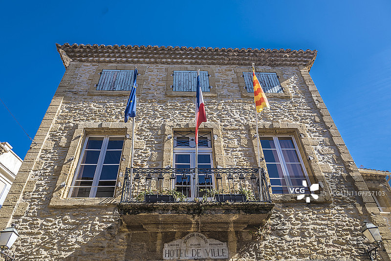 法国普罗旺斯沃克吕兹：教皇新堡市政厅图片素材