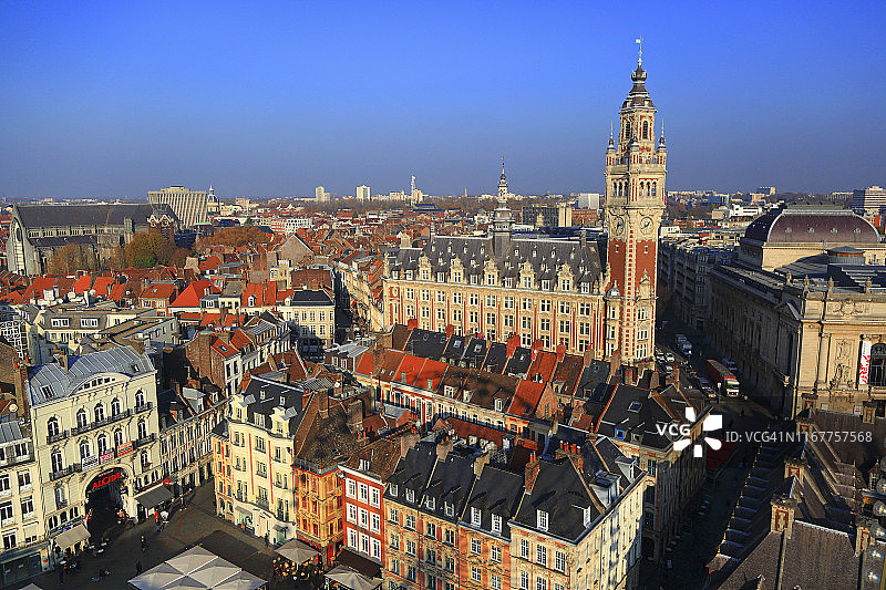 法国上法兰西大区里尔历史中心图片素材