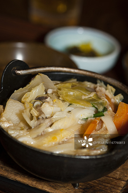 日本河口湖的日式炖菜图片素材