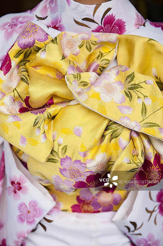 日本和服腰带，东京图片素材