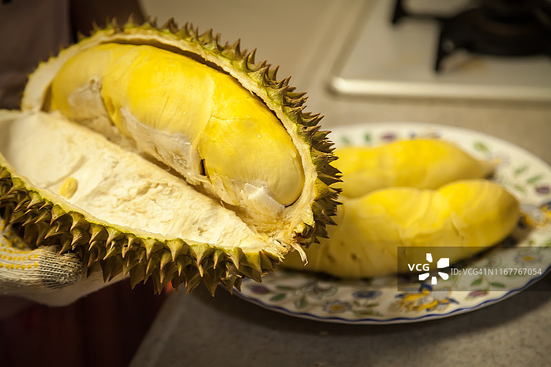 榴莲特写图片素材