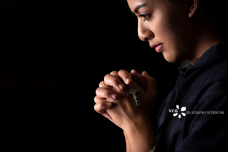 基督教希望与耶稣的概念图片素材