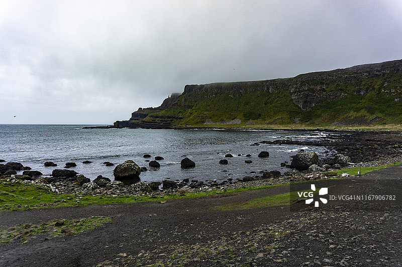 北爱尔兰的海洋悬崖图片素材