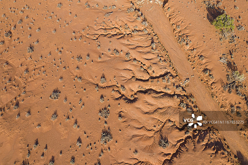 澳大利亚内陆红土地无人机视角图片素材