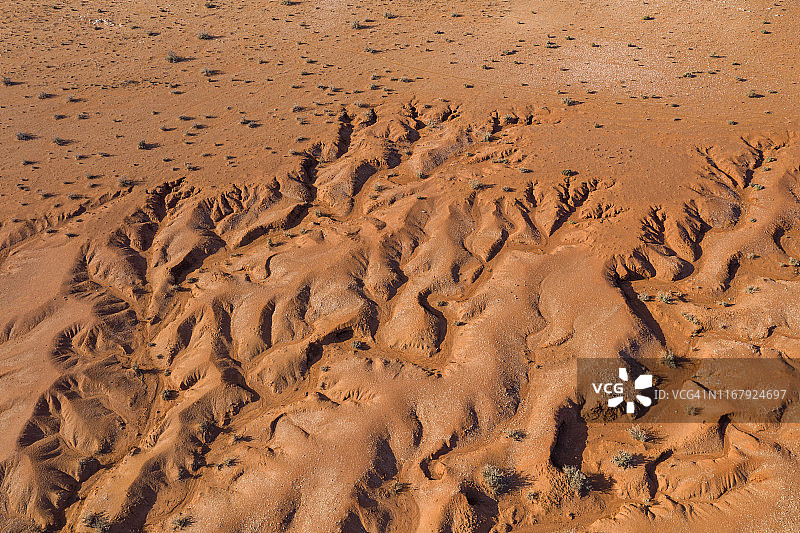 澳大利亚内陆红土地无人机视角图片素材