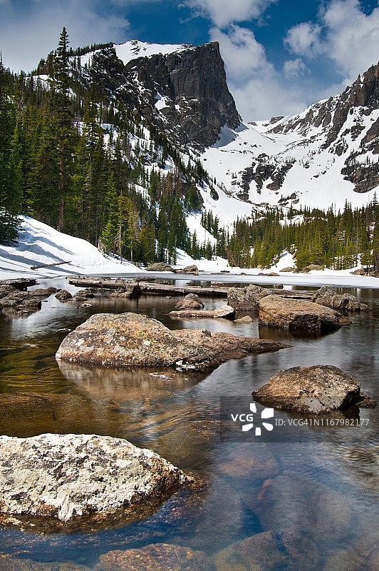 梦幻湖-科罗拉多州落基山国家公园图片素材