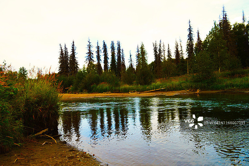 阿拉斯加州小苏西特纳河图片素材
