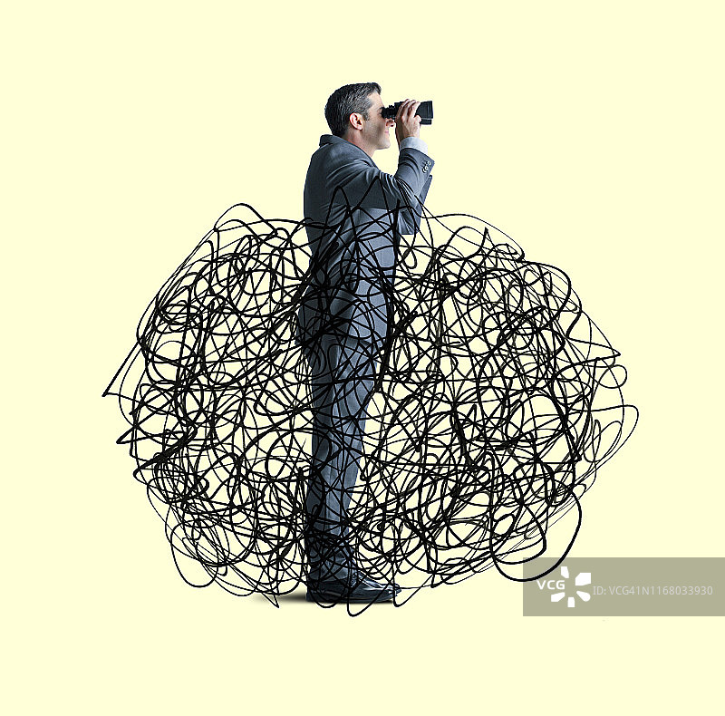 寻求明确方向的商人图片素材