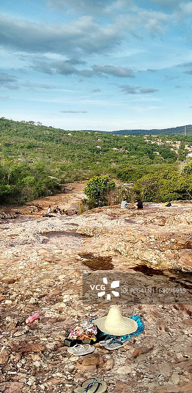 巴西沙帕达迪亚曼蒂纳国家公园的小河图片素材