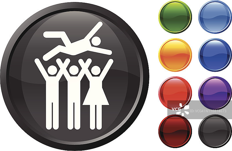 人群冲浪免版税矢量图图片素材