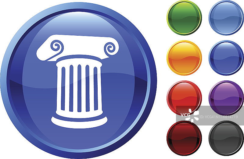 希腊柱互联网免版税矢量艺术图片素材