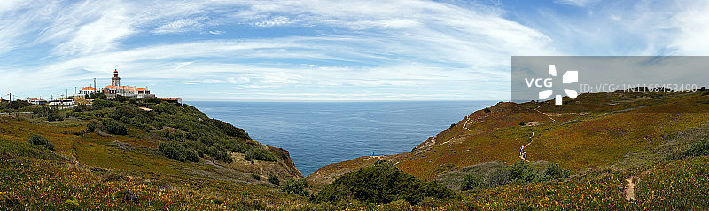 灯塔和罗卡角（葡萄牙）图片素材