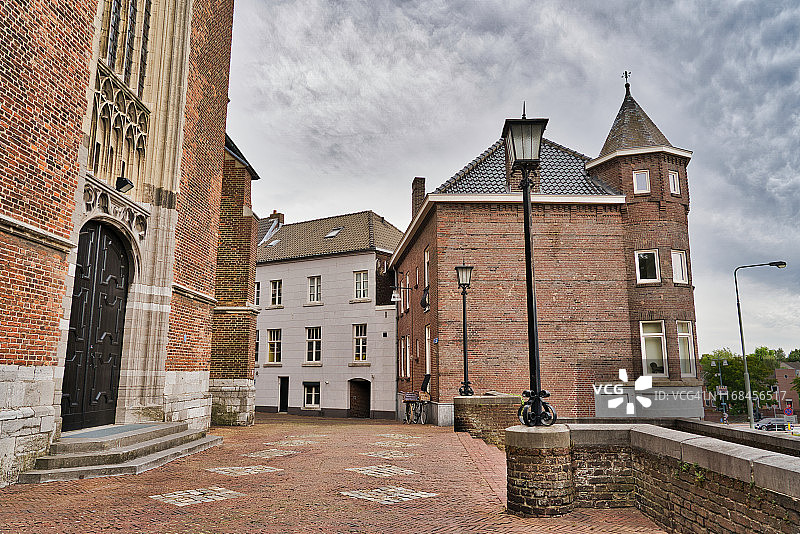 荷兰鲁尔蒙德老城区街道图片素材