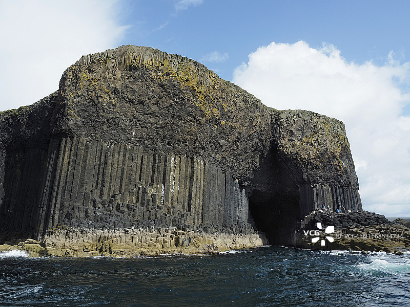 斯塔法岛芬格尔洞穴入口，苏格兰图片素材