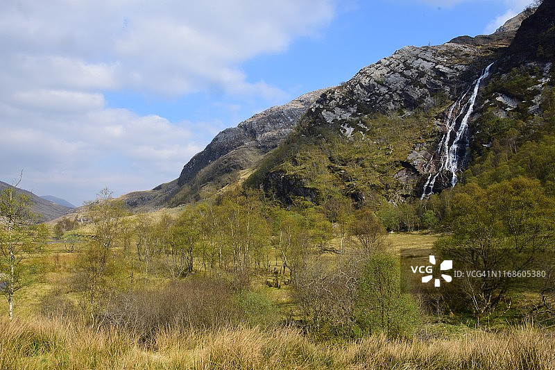 苏格兰格伦尼维斯的山景图片素材