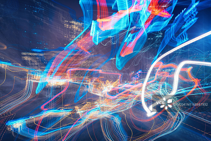 具有科技感的光绘图片素材