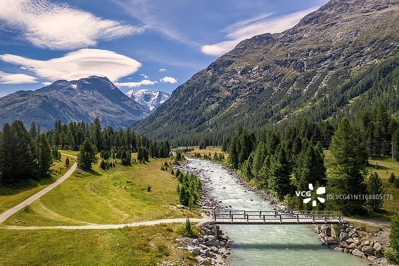 瑞士阿尔卑斯山景观图片素材