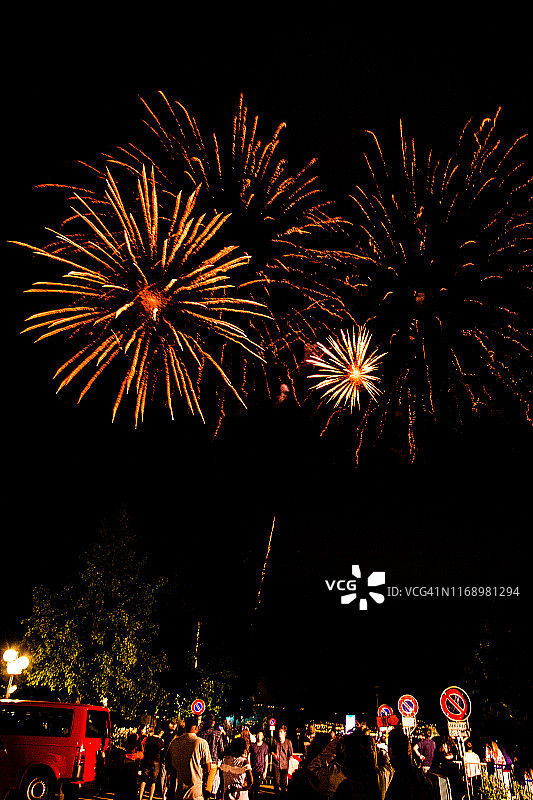 瑞士国庆日庆典烟花图片素材