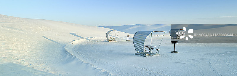 新墨西哥白沙全景图片素材