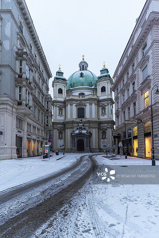 奥地利维也纳圣彼得教堂图片素材