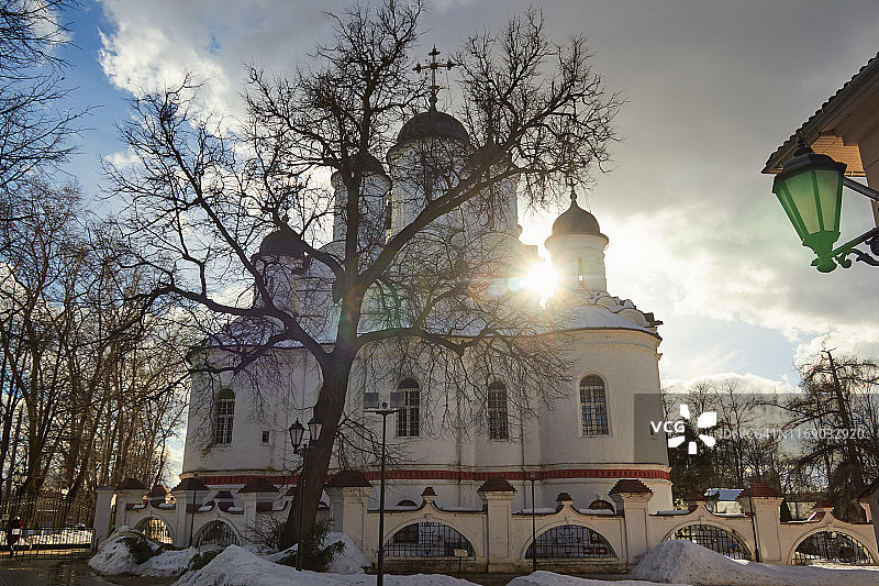 莫斯科州博尔希耶维亚泽姆的耶稣显圣教堂图片素材