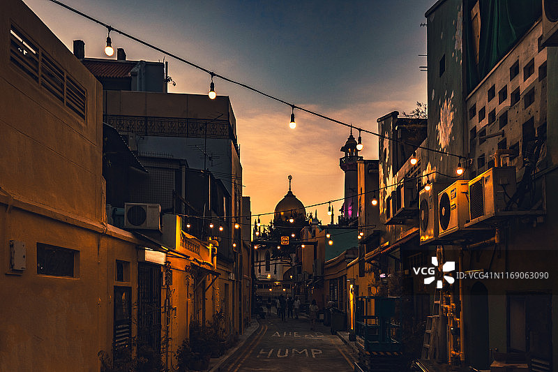 甘榜格南——新加坡大都市中备受喜爱的小艺术村图片素材