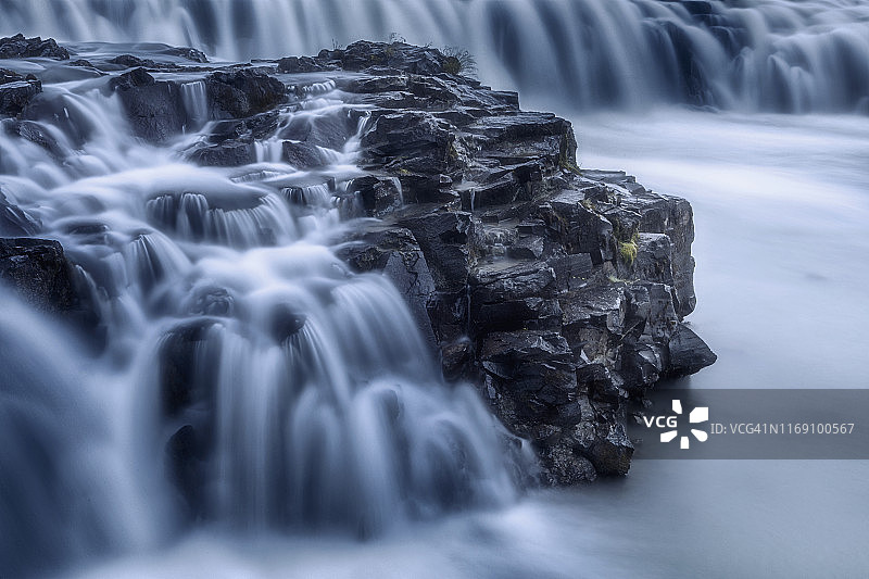 黄金瀑布，冰岛图片素材