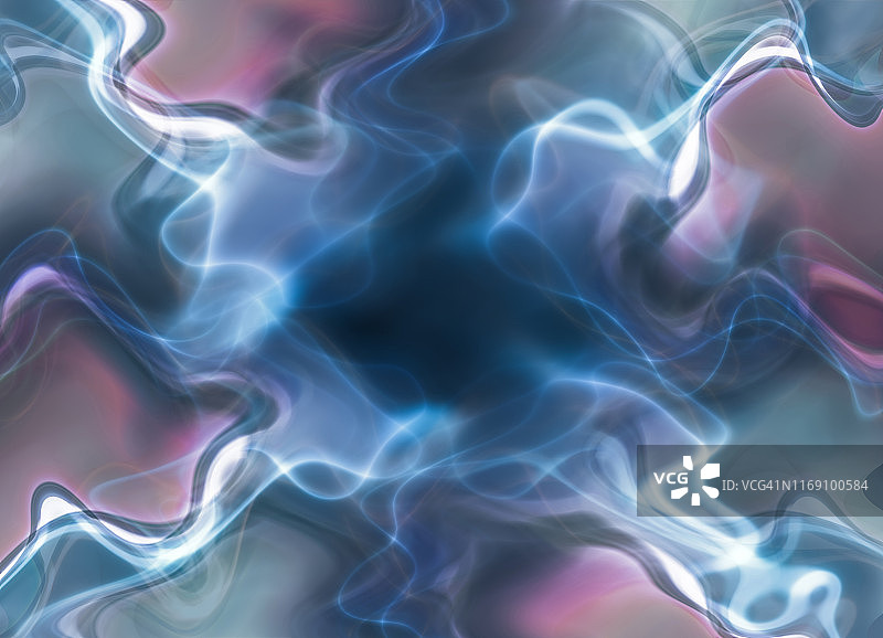 蓝色发光抽象线条图片素材