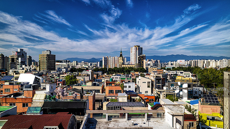 韩国大邱城市景观图片素材