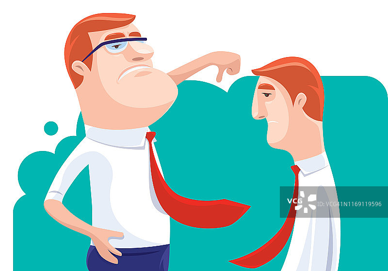 商人对同事表示不赞成图片素材